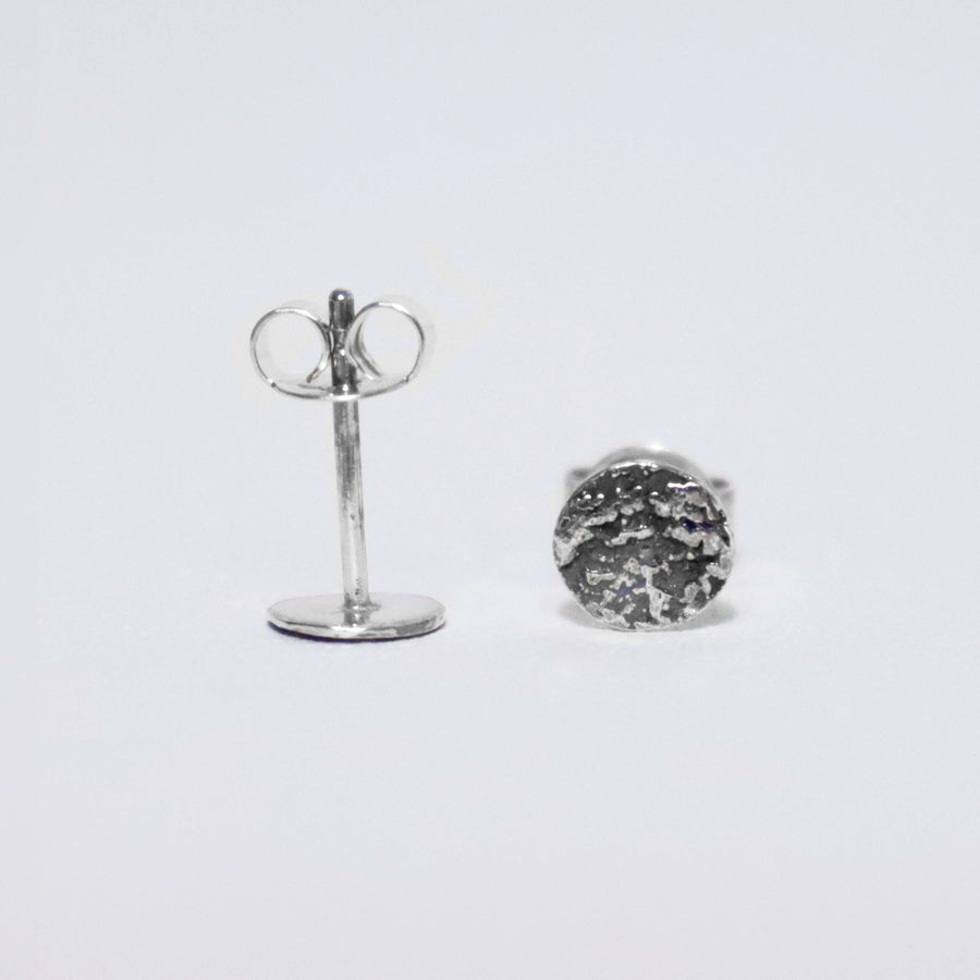 Silver stardust stud earrings – Sterling silver