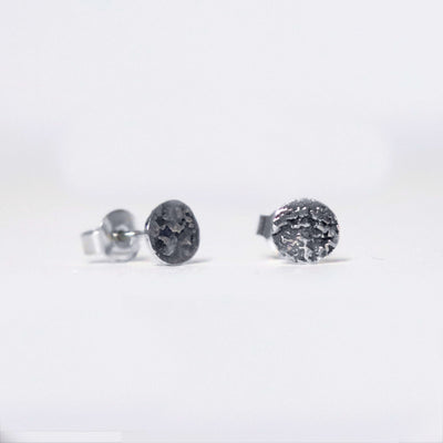 Silver stardust stud earrings – Sterling silver