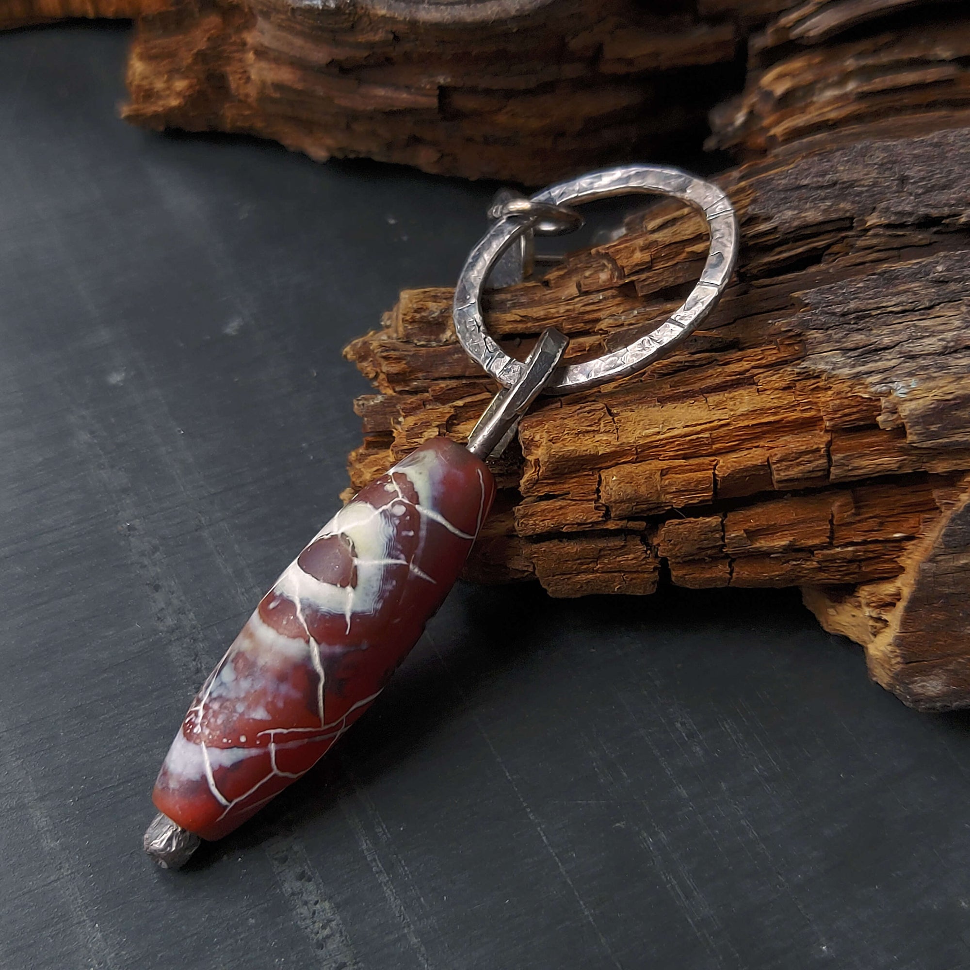 textured silver jewelry, agate drop earrings, oxidized silver earrings, handmade by roff jewellery