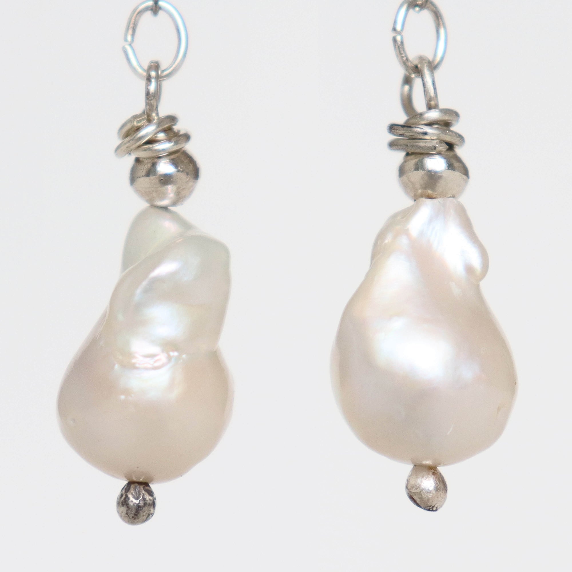 ALYSSA long dangle pearl earrings - Carrie Whelan Designs