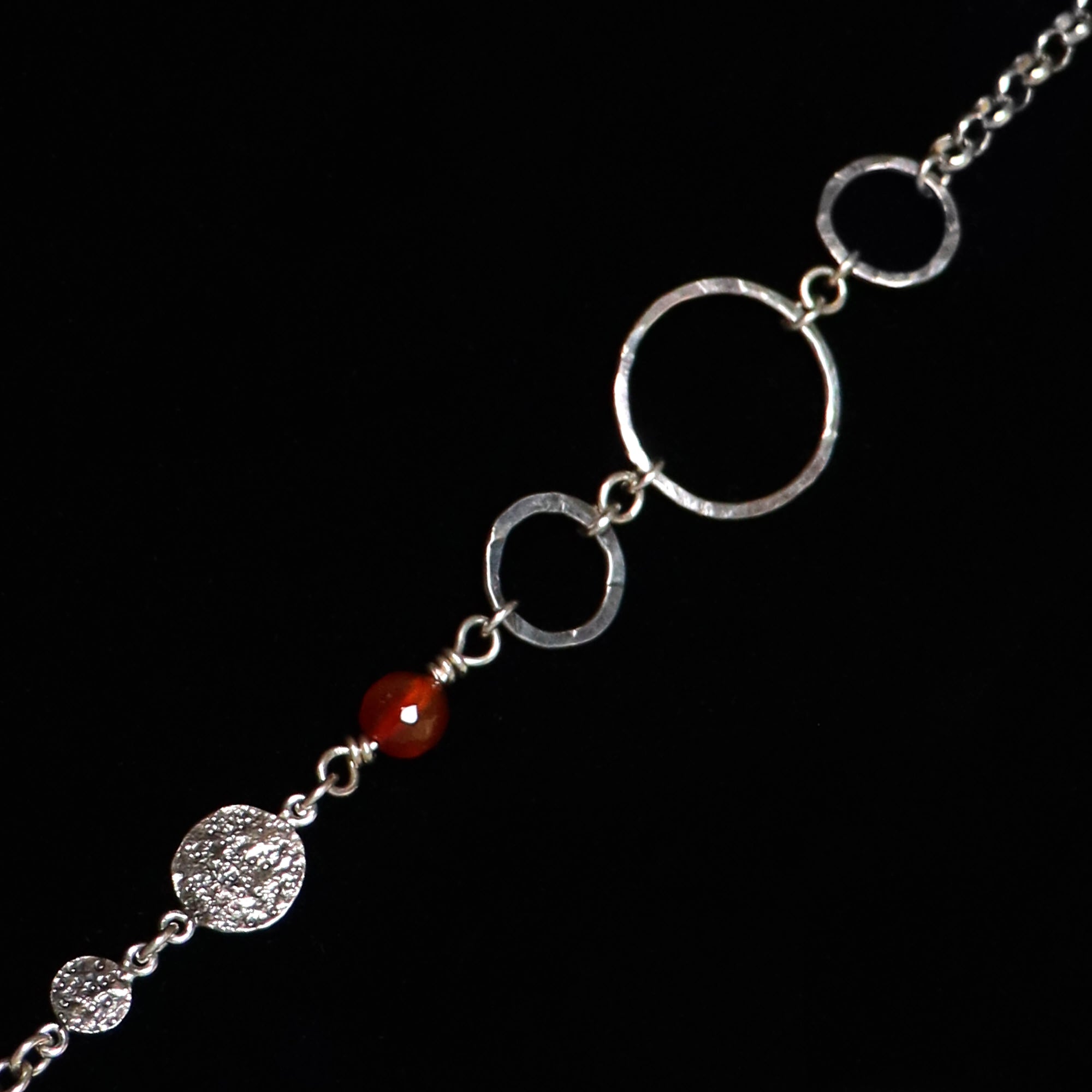 Red moss agate necklace