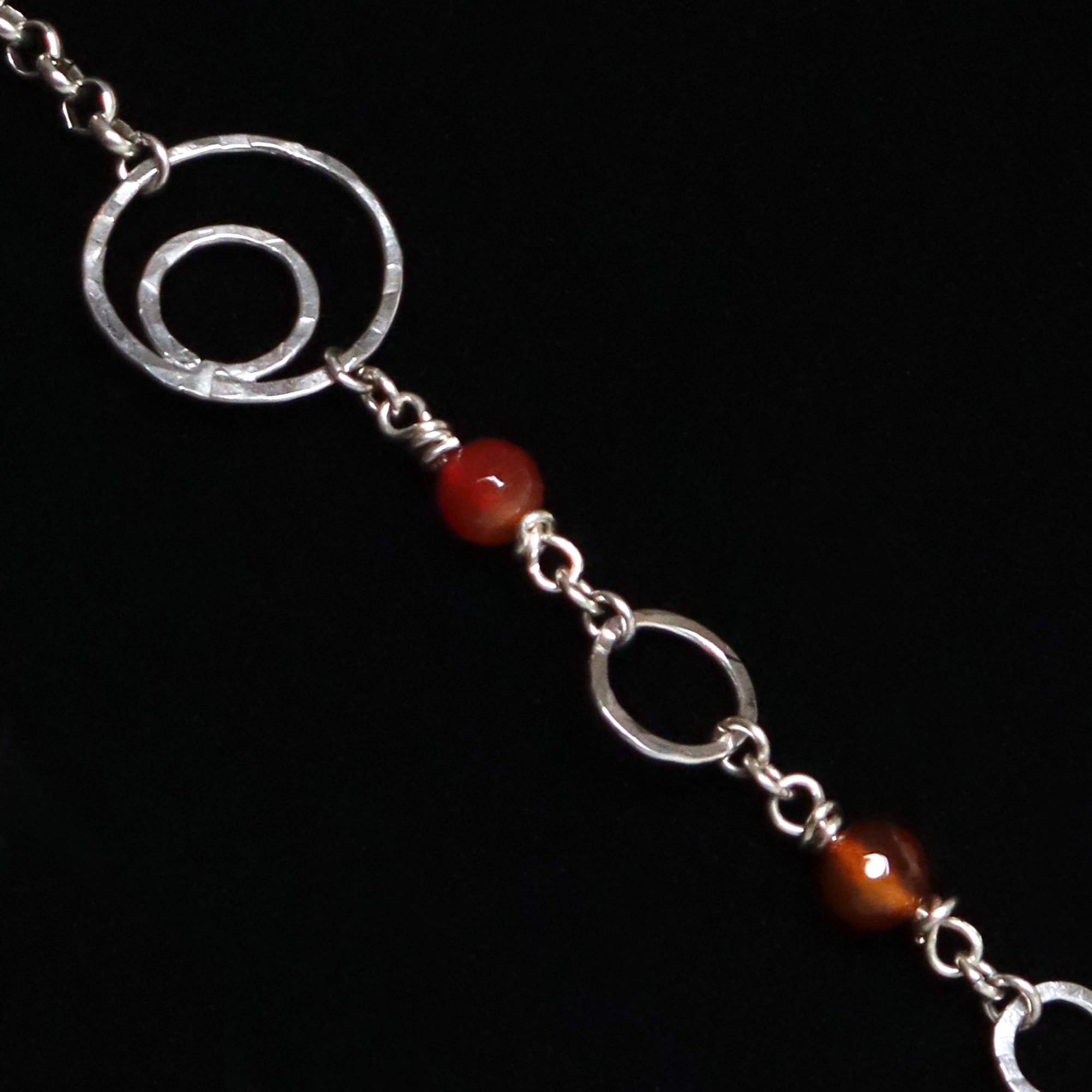 Red moss agate necklace