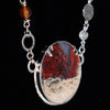 Red moss agate necklace
