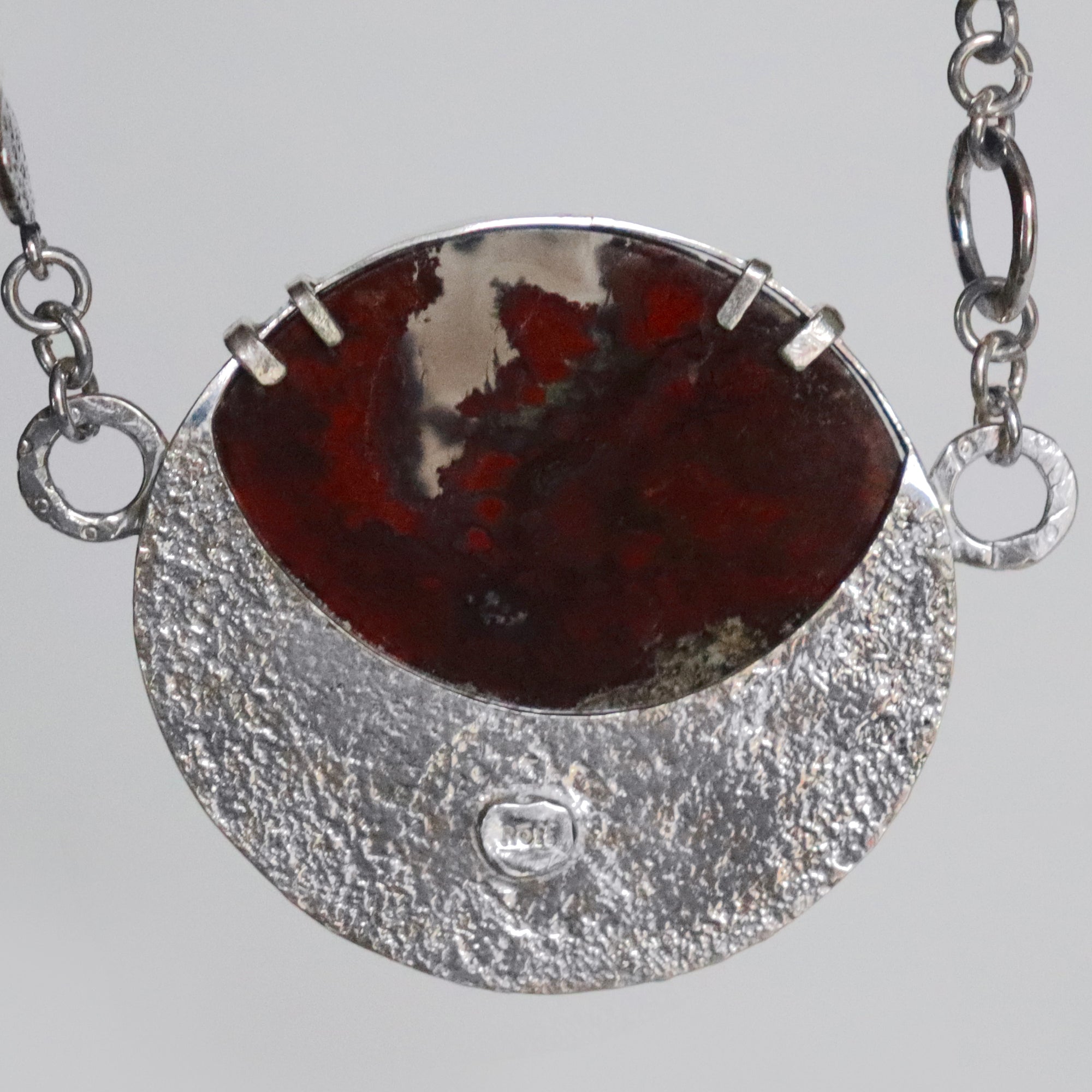 Red moss agate necklace