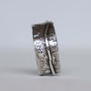 Organic silver ring for boyfriend or husband, sterling silver 925 ring,handmade by roff jewellery