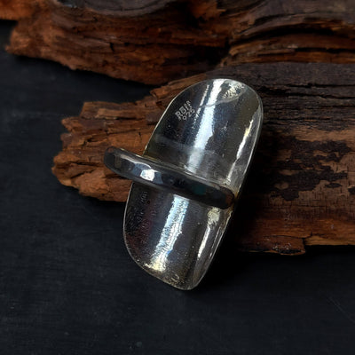 hammered silver ring, signed roff jewellery, made of 925 silver, bold viking ring lots of texture