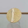 round hammered copper ring, pattern of dots and stripes by roff Jewellery .com