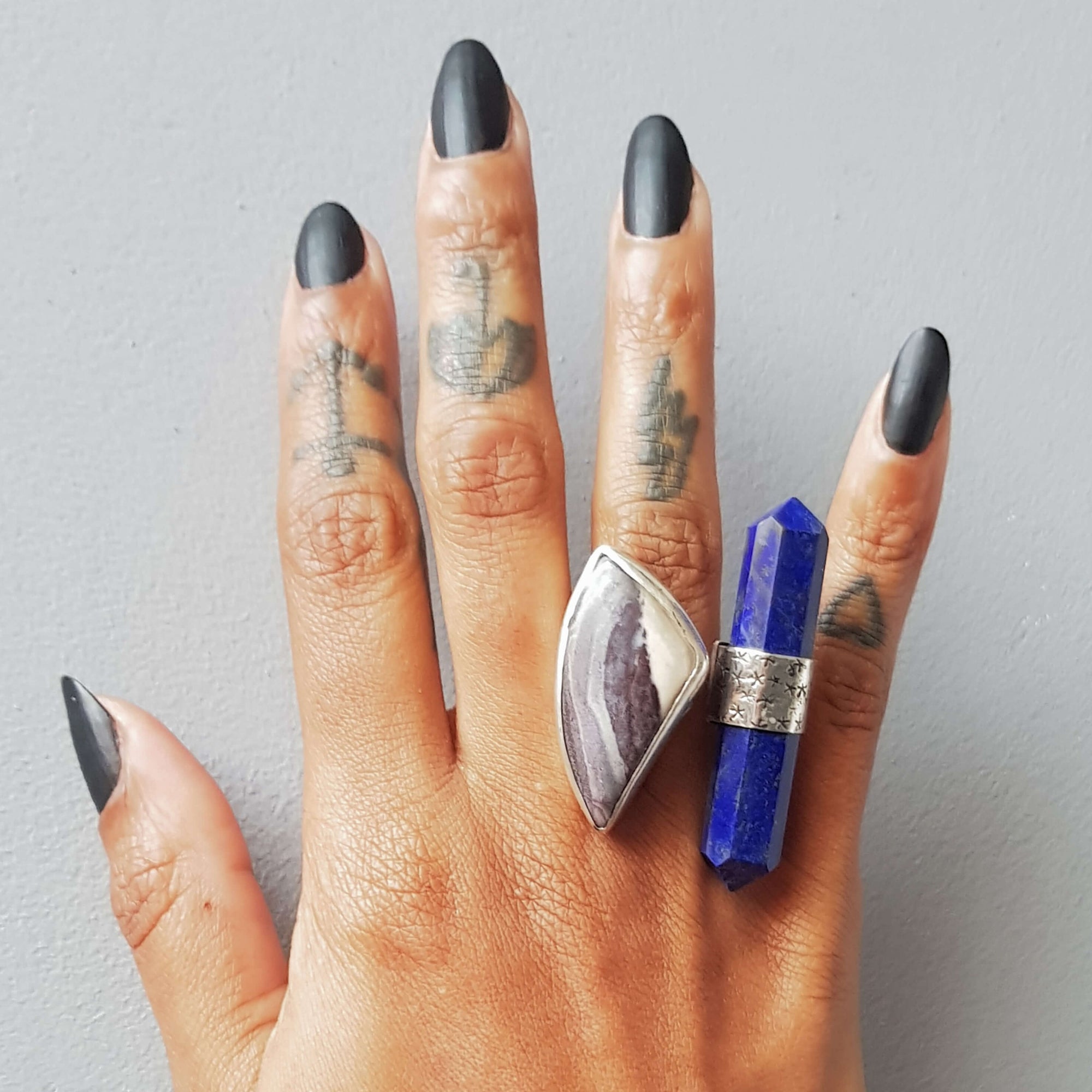 Chunky ring,multi stone knuckleduster ring, textured and oxidized silver ring,handmade by roff